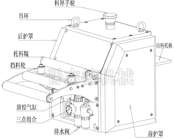 氣動NC送料機結構示意圖