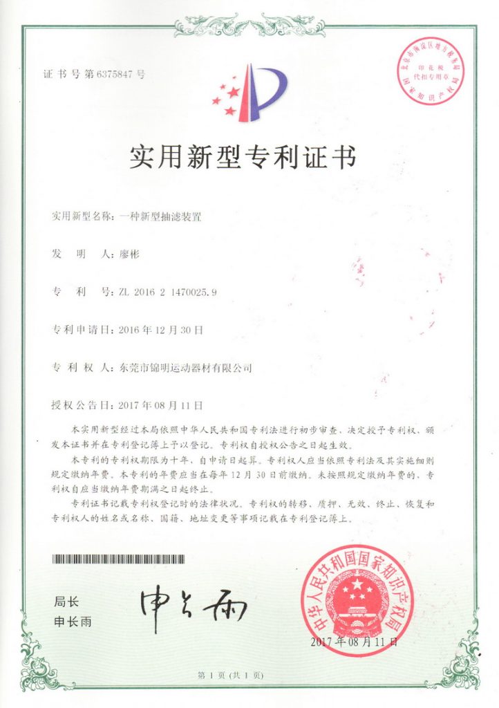 Patent Certificate 03